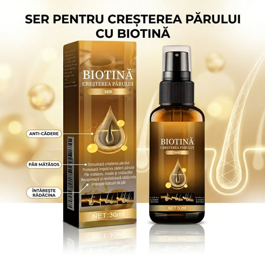 Ser Concentrat cu Biotină pentru Creșterea Părului și Anti-Cădere