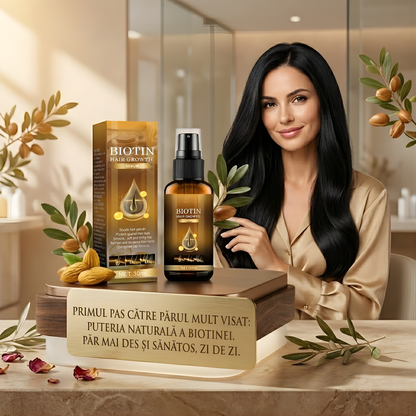Ser Concentrat cu Biotină pentru Creșterea Părului și Anti-Cădere